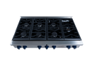 Vezeni 48-Inch Randolph Gas Rangetop in Stainless Steel with Blue Knob (VCN4804-PRO-BL)