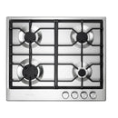 Verona 24-Inch Designer Gas Cooktop with 4 Sealed Burners in Stainless Steel (VDGCT424FSS)