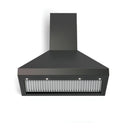 Verona 2-Piece Appliance Package - 36-Inch Dual Fuel Range with 5 Sealed Burners and Wall Mount Range Hood in Black