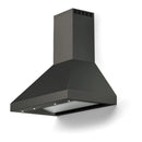 Verona 2-Piece Appliance Package - 36-Inch Dual Fuel Range with 5 Sealed Burners and Wall Mount Range Hood in Black