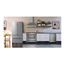 Verona 2-Piece Appliance Package - 36-Inch Induction Range with 5 Element Burners and Wall Mount Range Hood in Stainless Steel