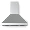 Verona 36-Inch Designer Chimney Wall Range Hood with 600 CFM, 4 Fan Speeds in Stainless Steel (VECHW36GSS)
