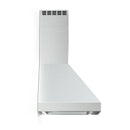 Verona 2-Piece Appliance Package - 36-Inch Gas Range with 5 Sealed Burners and Wall Mount Range Hood in Stainless Steel