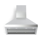 Verona 36-Inch Designer Chimney Wall Range Hood with 600 CFM, 4 Fan Speeds in Stainless Steel (VECHW36GSS)