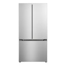 Verona 33-Inch Freestanding French Door Refrigerator with 16.5 cu. ft. Capacity, Automatic Ice Maker, Recessed Handle (VEFFD3316RISL)