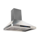 Verona 2-Piece Appliance Package - 36-Inch Dual Fuel Range with Double Oven and Wall Mount Range Hood in Stainless Steel