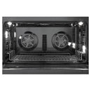 Verona 2-Piece Appliance Package - 36-Inch Dual Fuel Range with 5 Sealed Burners and Wall Mount Range Hood in Black