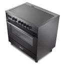 Verona Ultima 36-Inch Induction Range with 5 Element Burners in Black (VMFSIE365EE)