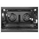 Verona 2-Piece Appliance Package - 36-Inch Induction Range with 5 Element Burners and Wall Mount Range Hood in Black