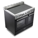 Verona Prestige 36-Inch Electric Range with Double Oven in Matte Black (VPFSEE365DE)
