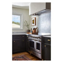 Verona 2-Piece Appliance Package - 36-Inch Electric Range with Double Oven and Under Cabinet Range Hood in Stainless Steel