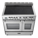 Verona 2-Piece Appliance Package - 36-Inch Electric Range with Double Oven and Under Cabinet Range Hood in Stainless Steel