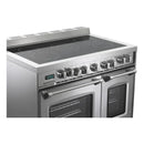Verona 2-Piece Appliance Package - 36-Inch Electric Range with Double Oven and Wall Mount Range Hood in Stainless Steel