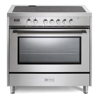 Verona Prima 36-Inch Electric Range with 5 Radiant Burners in Stainless Steel (VPRFSEE365SS)
