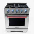 Vezeni 30-Inch Randolph Range in Stainless Steel with Silver Knob (VRN3005-PRO-SV)
