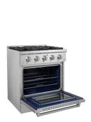 Vezeni 30-Inch Reminiscia Gas Range in Stainless Steel with Rose Gold Accents (VRN3006-CG)