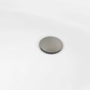 Kingston Brass 55" Acrylic Oval Double Ended Freestanding Tub with Drain, Glossy White/Brushed Nickel (VT7DE552823C428)