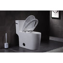 Kingston Brass Courtyard One-Piece 1.28 GPF Single Flush Elongated Toilet, White (VTC2995)
