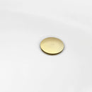 Kingston Brass 66" Acrylic Oval Double Ended Pedestal Tub with Drain (No Faucet Drillings), Glossy White/Polished Brass (VTDE663124C422)
