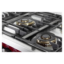 Verona Ultima 36-Inch Dual Fuel Range with 5 Sealed Burners in Burgundy (VUFSGE365BU)