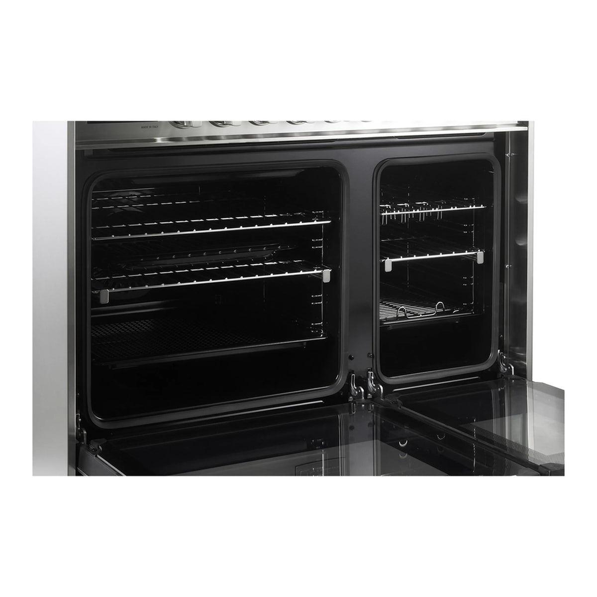 Verona Ultima Collection 36-Inch Double Oven Dual Fuel Range with 5 Brass Burners, 4.1 Cu. Ft. Total Oven Capacity in Stainless Steel (VUFSGE365DSS)