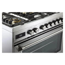 Verona 2-Piece Appliance Package - 36-Inch Dual Fuel Range with 5 Sealed Burners and Under Cabinet Range Hood in Stainless Steel