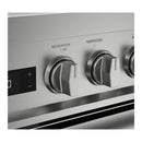 Verona 2-Piece Appliance Package - 48-Inch Dual Fuel Range with 6 Brass Burners and Wall Mount Range Hood in Stainless Steel