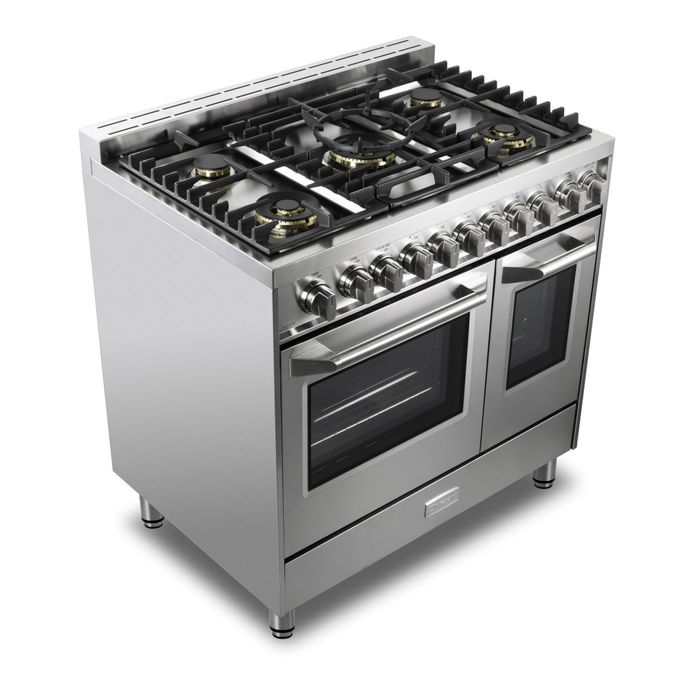 Verona Ultima 36-inch gas range VUFSGG365DSS lifestyle view