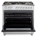 Verona Ultima 36-Inch Gas Range with 5 Sealed Burners in White (VUFSGG365W)