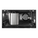 Verona 2-Piece Appliance Package - 48-Gas Range with 6 Brass Burners and Wall Mount Range Hood in Stainless Steel