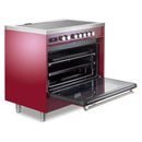 Verona Ultima 36-Inch Induction Range with 5 Element Burners in Burgundy (VUFSIE365BU)