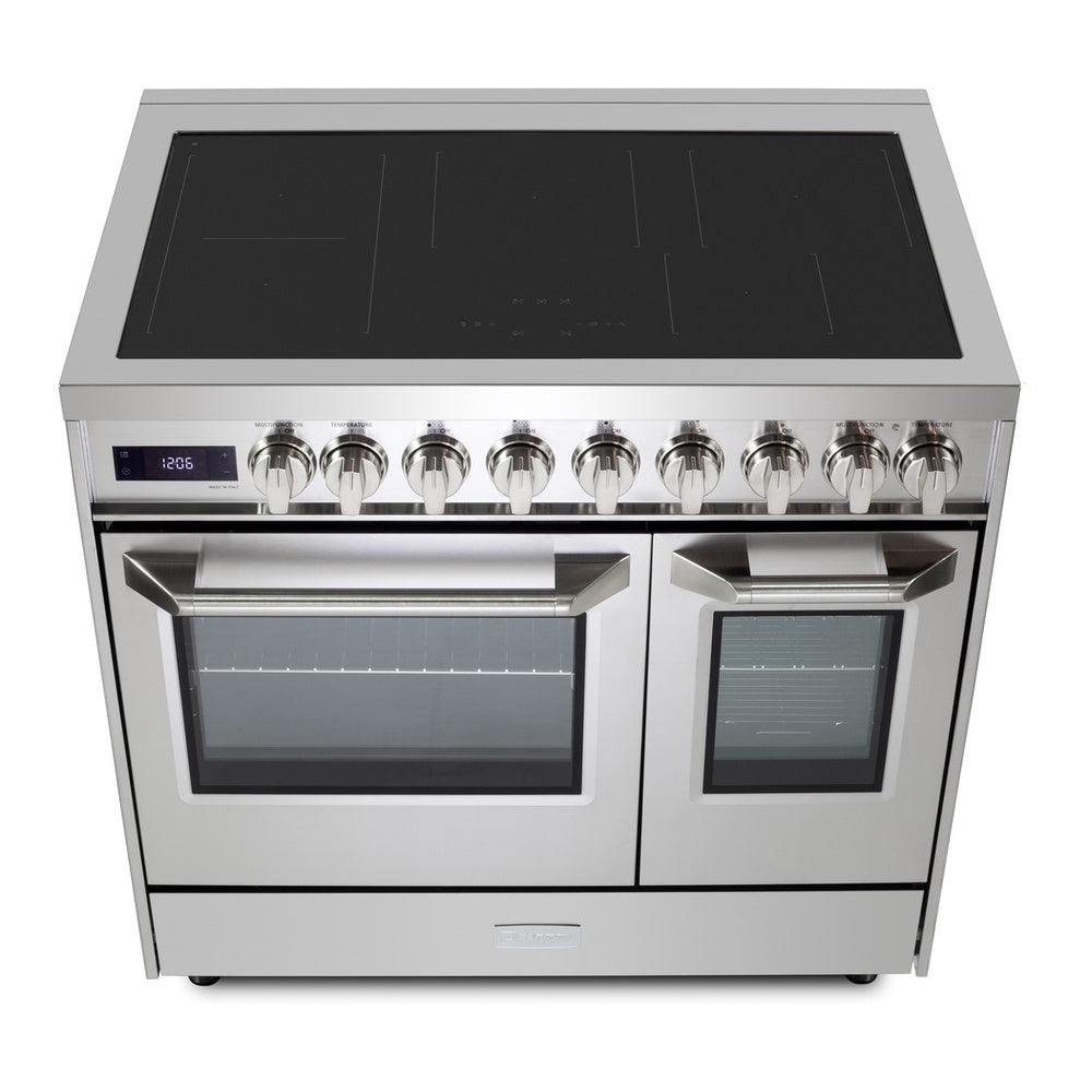 Verona Ultima 36-inch induction range VUFSIE365DSS dimensions diagram