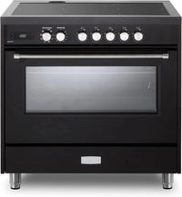 Verona Ultima 36-Inch Induction Range with 5 Element Burners in Matte Black (VUFSIE365E)