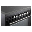 Verona 2-Piece Appliance Package - 36-Induction Range with 5 Element Burners and Wall Mount Range Hood in Black