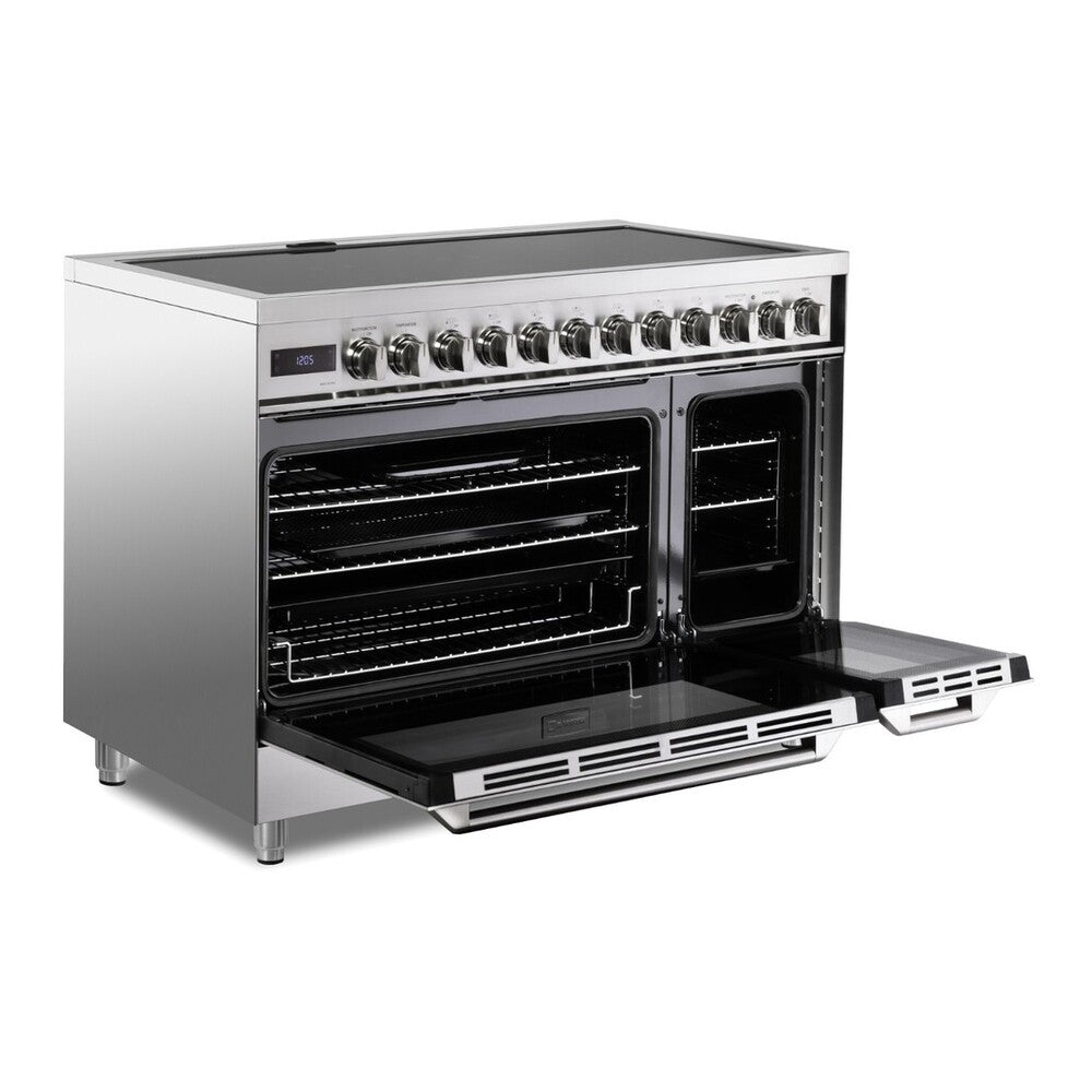 Verona Ultima 48-inch induction range VUFSIE487DSS storage drawer