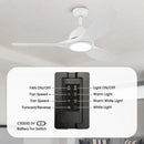 Parrot Uncle 52-Inch Vaczon 3 Blades Ceiling Fan with LED Light and Remote Control
