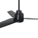 Parrot Uncle Vaczon 42-Inch DC Motor Modern Downrod Ceiling Fan with LED Light and Remote Control (VZA01A116BK)