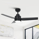 Parrot Uncle Vaczon 42-Inch DC Motor Modern Downrod Ceiling Fan with LED Light and Remote Control (VZA01A116BK)