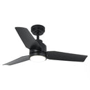 Parrot Uncle Vaczon 42-Inch DC Motor Modern Downrod Ceiling Fan with LED Light and Remote Control (VZA01A116BK)