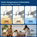 Parrot Uncle Vaczon 42-Inch 3-Blades Modern Ceiling Fan with Remote Control and LED Light