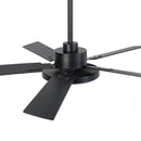 Parrot Uncle Vaczon 52-Inch 5 Blades DC Motor Modern Downrod Ceiling Fan with LED Light and Remote Control (VZA01A117BK)