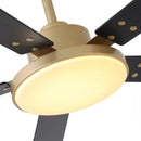 Parrot Uncle Vaczon 52-Inch Double-sided Blades Modern Ceiling Fan with Remote Control and LED Light