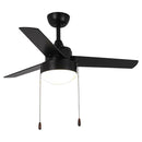 Parrot Uncle 42-Inch Vaczon 3 Blades Traditional Ceiling Fan with Pull Chain (VZA01B101A)