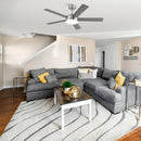Parrot Uncle Vaczon 48-Inch 5 Blades Industrial DC Motor Ceiling Fan with LED Lighting and Remote Control