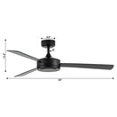 Parrot Uncle Vaczon 52-Inch 3 Blades Ceiling Fan with Remote Control (VZA01B104A)