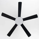Parrot Uncle 52-Inch Vaczon Ceiling Fan with LED Light and Remote Control (VZA01B106A-BLE)