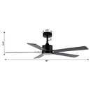 Parrot Uncle Vaczon 52-Inch DC Motor Ceiling Fan with LED Lighting and Remote Control