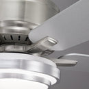 Parrot Uncle Vaczon 52-Inch Double-sided Blades Flush Mount LED Ceiling Fan with APP and Remote Control (VZA01N105A-BLE)