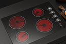 ROBAM 30-Inch 4 Burners Ceramic Glass Cooktop in Black Tempered Glass (W412)