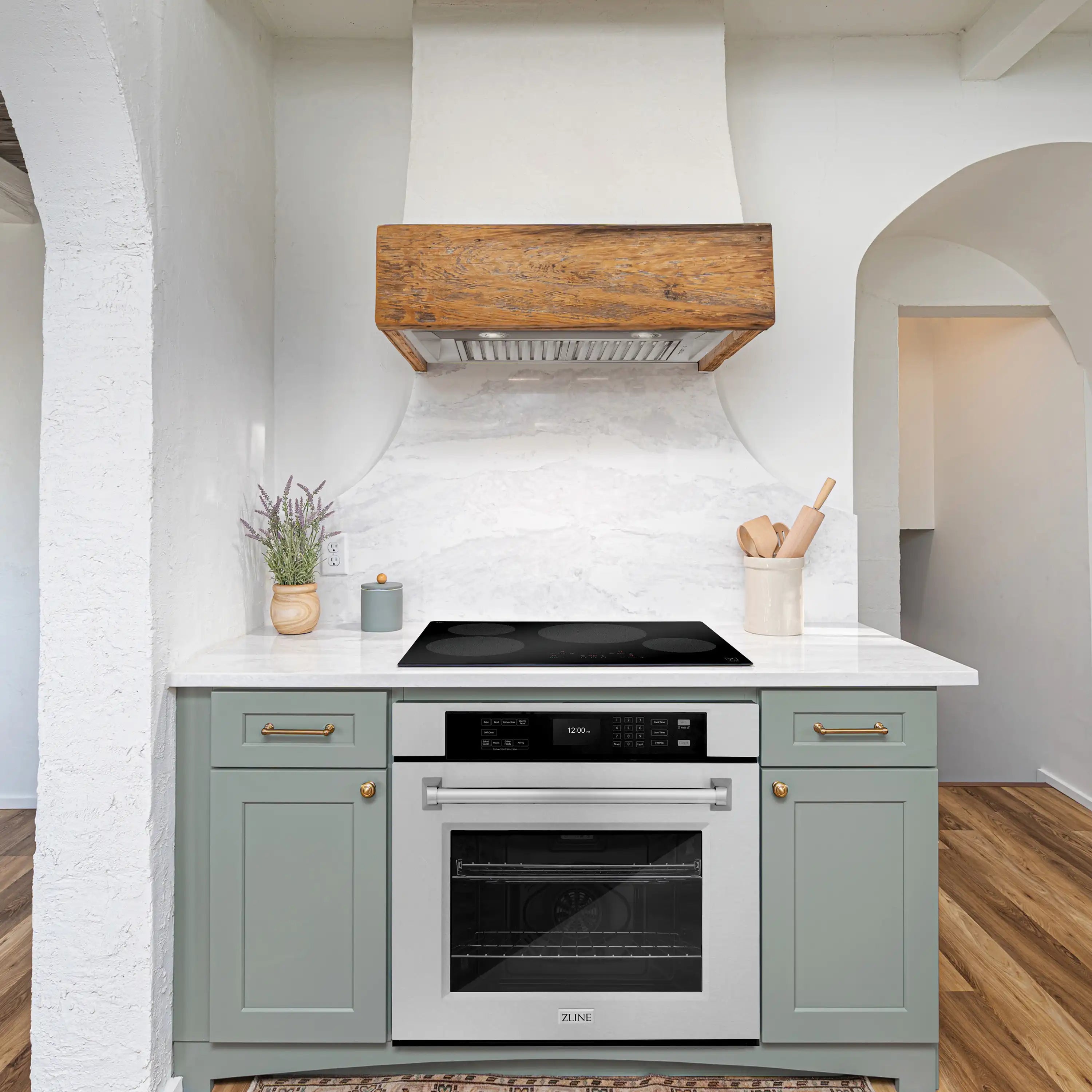30 in single wall oven with satin stainless steel front panel and oven door